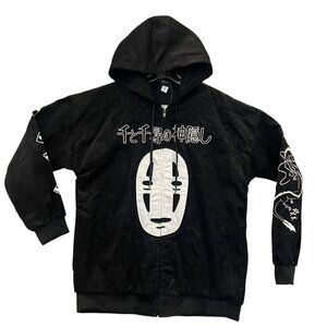 Studio Ghibli Spirited Away No Face Haku Corduroy Hoodie Hooded Jacket Size XL